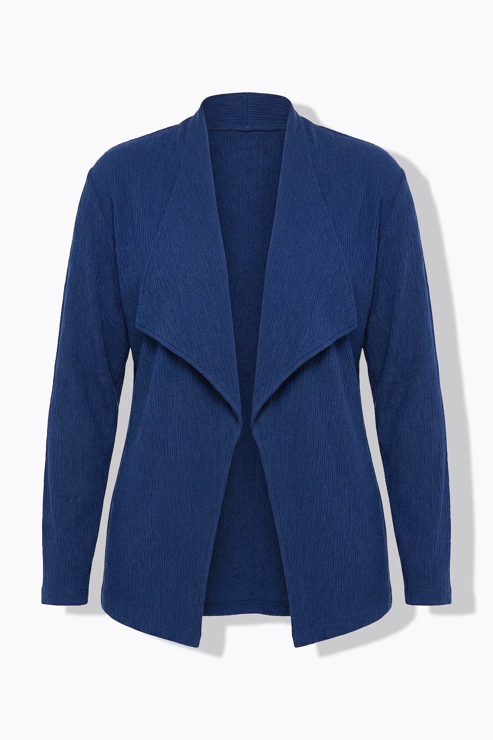 Stora storlekar Jerseyjacka, Dam, blå, storlek: 46, Bomull/Polyester, Mia Moda