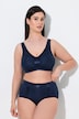 Soft-BH, Jacquard, ohne Bügel, Softcups, Cup B - F