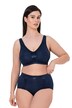 Soft-BH, Jacquard, ohne Bügel, Softcups, Cup B - F