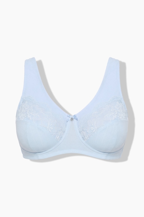 Entlastungs-BH, Jacquard, Spitze, ohne Bügel, Cup B - F