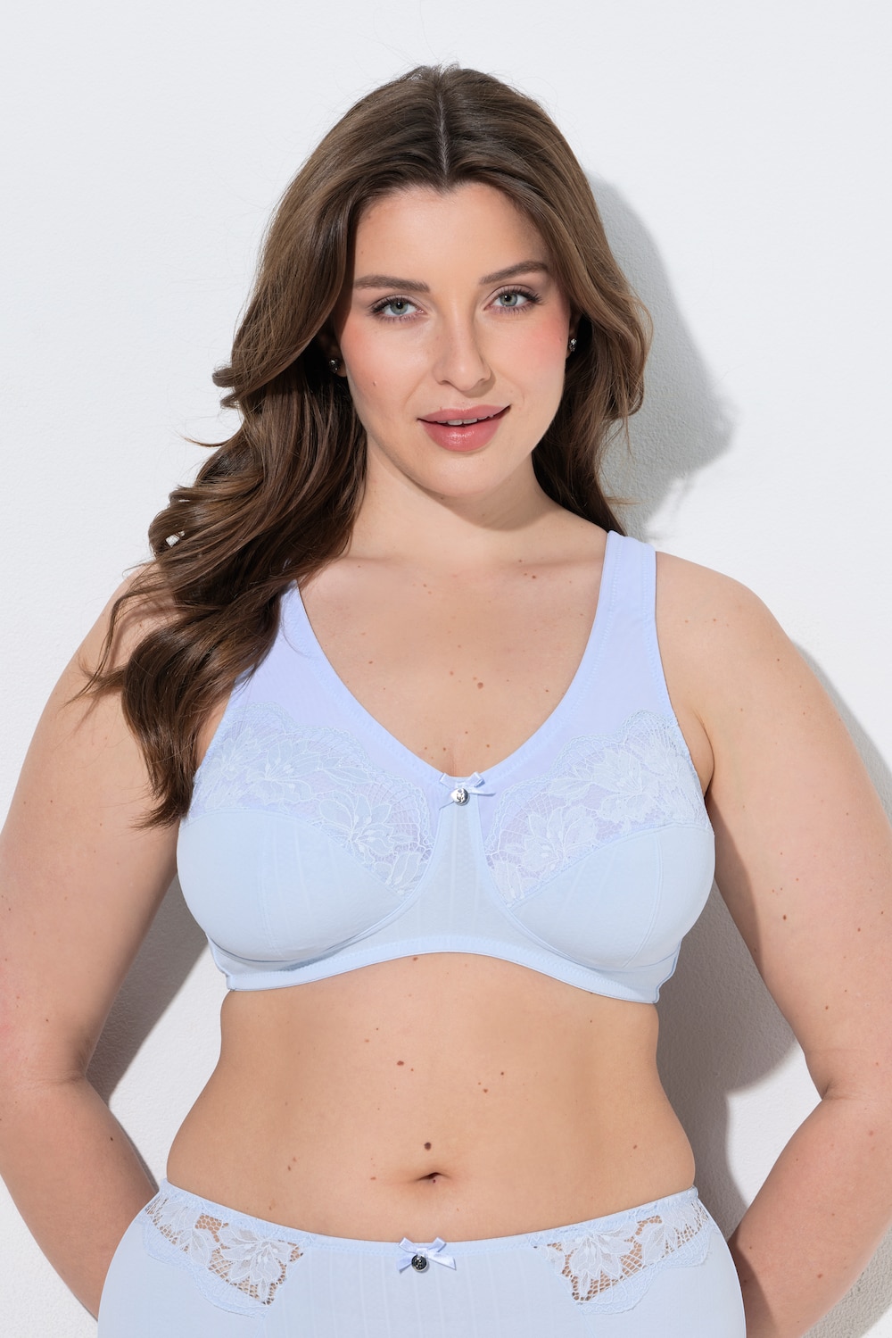 Entlastungs-BH, Jacquard, Spitze, ohne Bügel, Cup B - F
