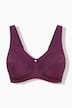 Entlastungs-BH, Jacquard, Spitze, ohne Bügel, Cup B - F