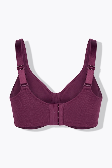 Entlastungs-BH, Jacquard, Spitze, ohne Bügel, Cup B - F