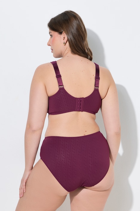 Entlastungs-BH, Jacquard, Spitze, ohne Bügel, Cup B - F