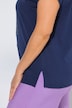 T-shirt, siersteentjes, oversized, tuniekhals, korte mouw