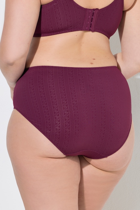 Midislip, Jacquard, seitliche Spitze