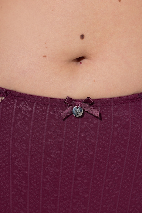 Midislip, Jacquard, seitliche Spitze