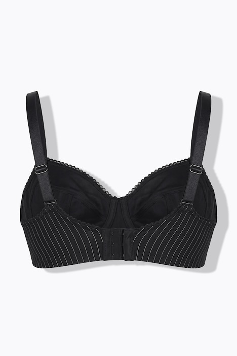 Beugelbeha, krijtstrepen, zachte cups, cup B - F