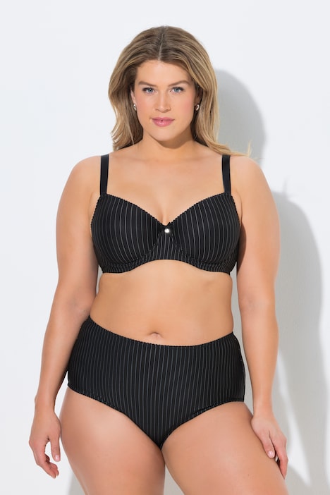 Beugelbeha, krijtstrepen, zachte cups, cup B - F