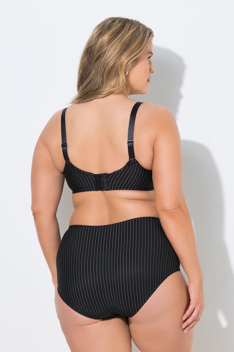 Beugelbeha, krijtstrepen, zachte cups, cup B - F