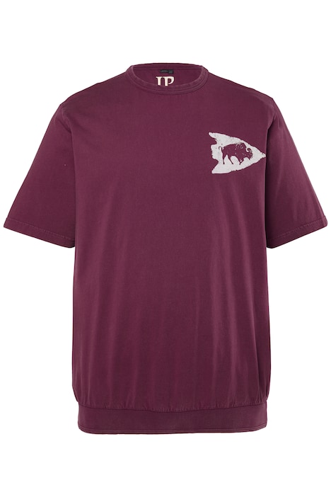 Tričko, Bauchfit, krátké rukávy, vintage vzhled, potisk na hrudi, XXL až 8 XL
