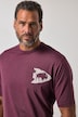 T-Shirt, Bauchfit, Halbarm, Vintage Look, Brustprint, XXL bis 8 XL
