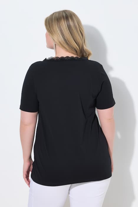 T-shirt, comfortabele pasvorm, verlopende glittersteentjes