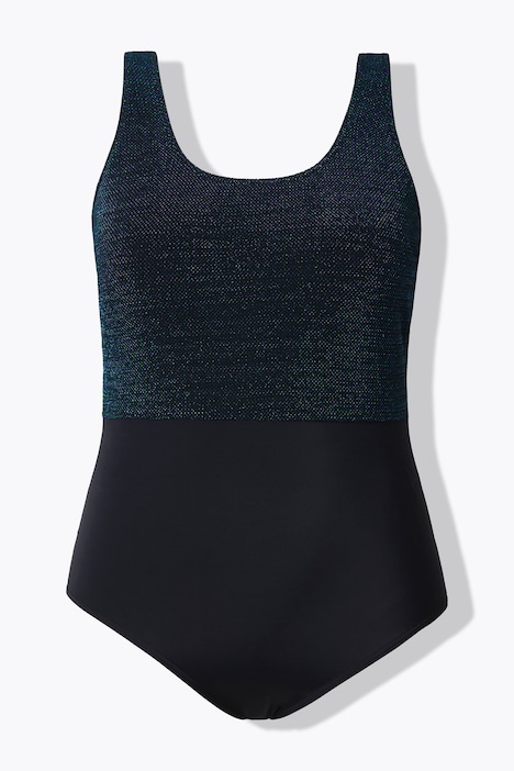 Maillot de bain, bonnets souples, effet pailleté