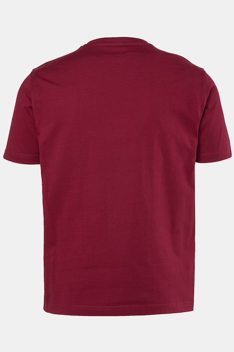 T-shirt, halve mouw, print op de borst, tot 8XL