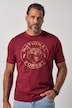 T-shirt, halve mouw, print op de borst, tot 8XL