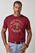 T-shirt, halve mouw, print op de borst, tot 8XL