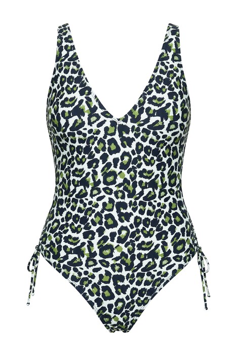 Plavky, celoplošný potisk, elastické řasení, měkké košíčky