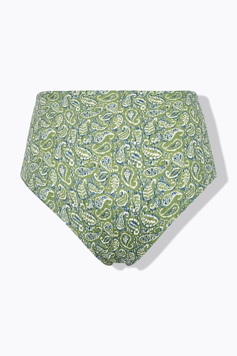 Slip de bikini, braguitas, Paisley, cintura alta, moldeador