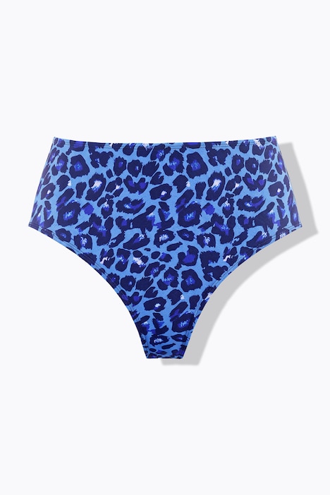 Slip de bikini, braguitas, leopardo, cintura alta, moldeador