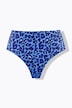Slip de bikini, braguitas, leopardo, cintura alta, moldeador
