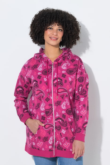 Oversized Paisley Hoodie