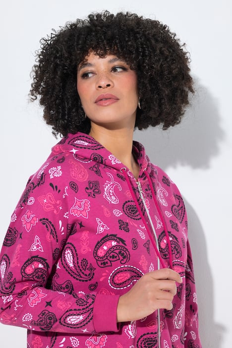 Oversized Paisley Hoodie