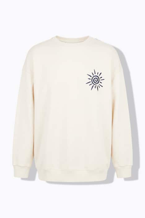 Sweatshirt, oversized, Stick und Rückenprint