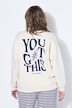Sweatshirt, oversized, Stick und Rückenprint