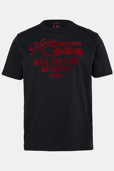 T-Shirt, Halbarm, Brustprint, bis 8 XL