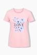 T-Shirt, bequeme Passform, LOVE Motiv