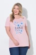 T-Shirt, bequeme Passform, LOVE Motiv