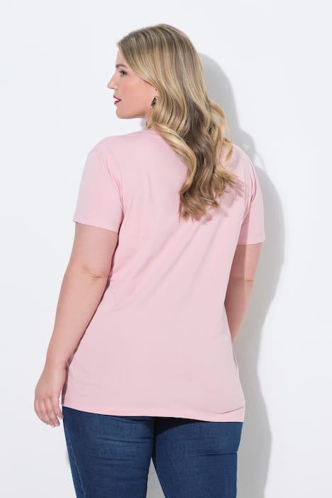 T-Shirt, bequeme Passform, LOVE Motiv