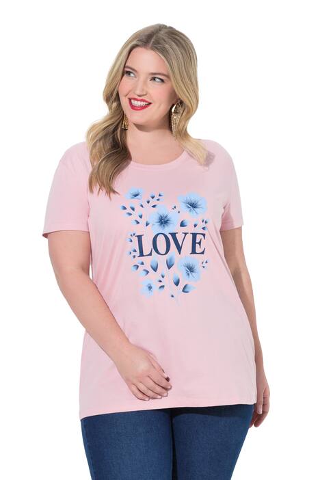 Tričko, pohodlný volný střih, nápis LOVE