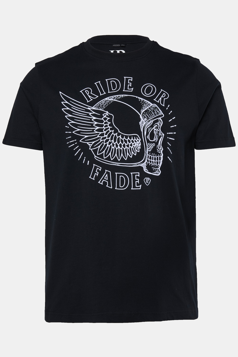T-shirt, halve mouw, print op de borst, tot 8XL