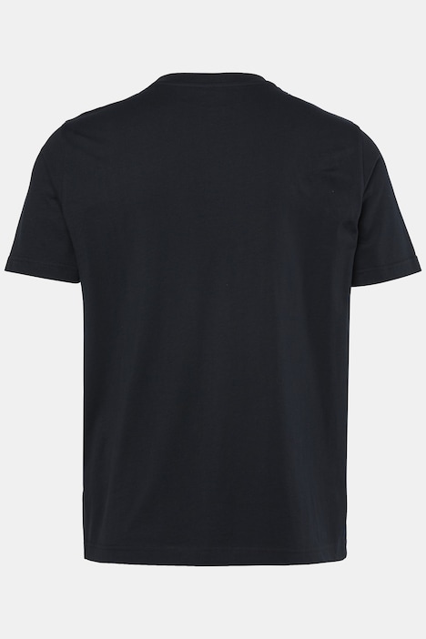T-shirt, halve mouw, print op de borst, tot 8XL