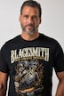T-shirt, halve mouw, print op de borst, tot 8XL