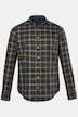 Chemise à carreaux, manches longues et petit col à pointes boutonnées, coupe Modern Fit - jusqu'au 8 XL