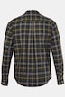 Chemise à carreaux, manches longues et petit col à pointes boutonnées, coupe Modern Fit - jusqu'au 8 XL