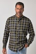 Chemise à carreaux, manches longues et petit col à pointes boutonnées, coupe Modern Fit - jusqu'au 8 XL