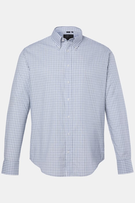Koszula w kratę, długi rękaw, modny krój, kołnierzyk z przypinanymi rogami, do rozm. 8 XL