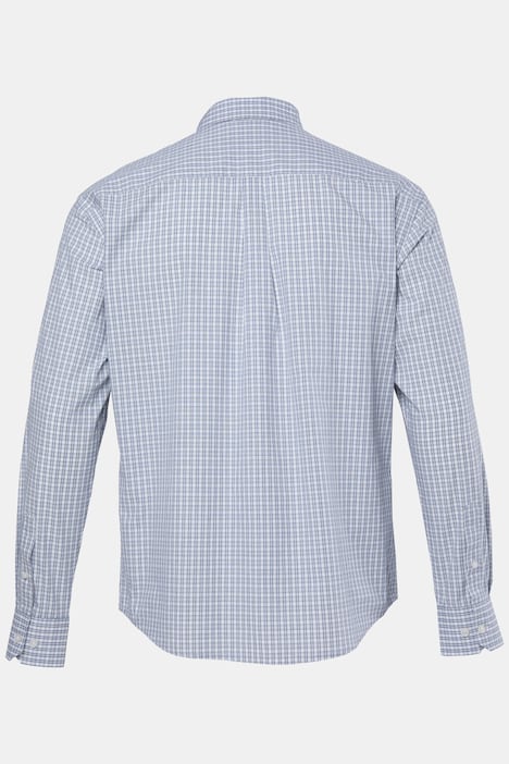 Koszula w kratę, długi rękaw, modny krój, kołnierzyk z przypinanymi rogami, do rozm. 8 XL