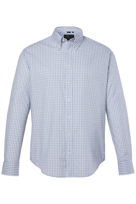 Kostkovaná košile, dlouhé rukávy, moderní střih, košilový límeček s knoflíky, do vel. 8XL