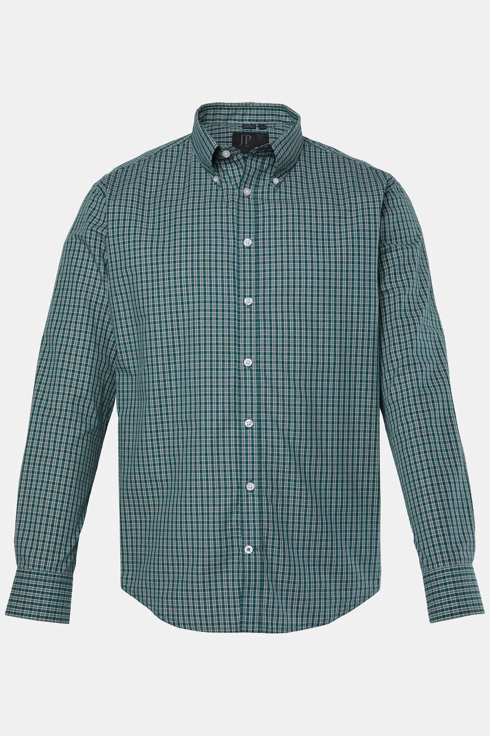Chemise à carreaux STHUGE, manches longues et col à pointes boutonnées, coupe Modern Fit - jusqu'au 8 XL