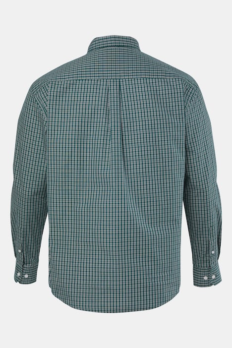 Koszula w kratę, długi rękaw, modny krój, kołnierzyk z przypinanymi rogami, do rozm. 8 XL