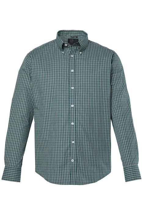 Kostkovaná košile, dlouhé rukávy, moderní střih, košilový límeček s knoflíky, do vel. 8XL