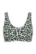 Horní díl bikin s barevným leopardím vzorem a odnímatelnými měkkými košíčky