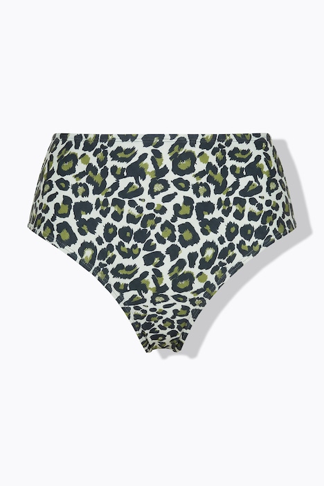 Slip de bikini, braguitas, colorido estampado de leotardo, cintura alta, moldeador