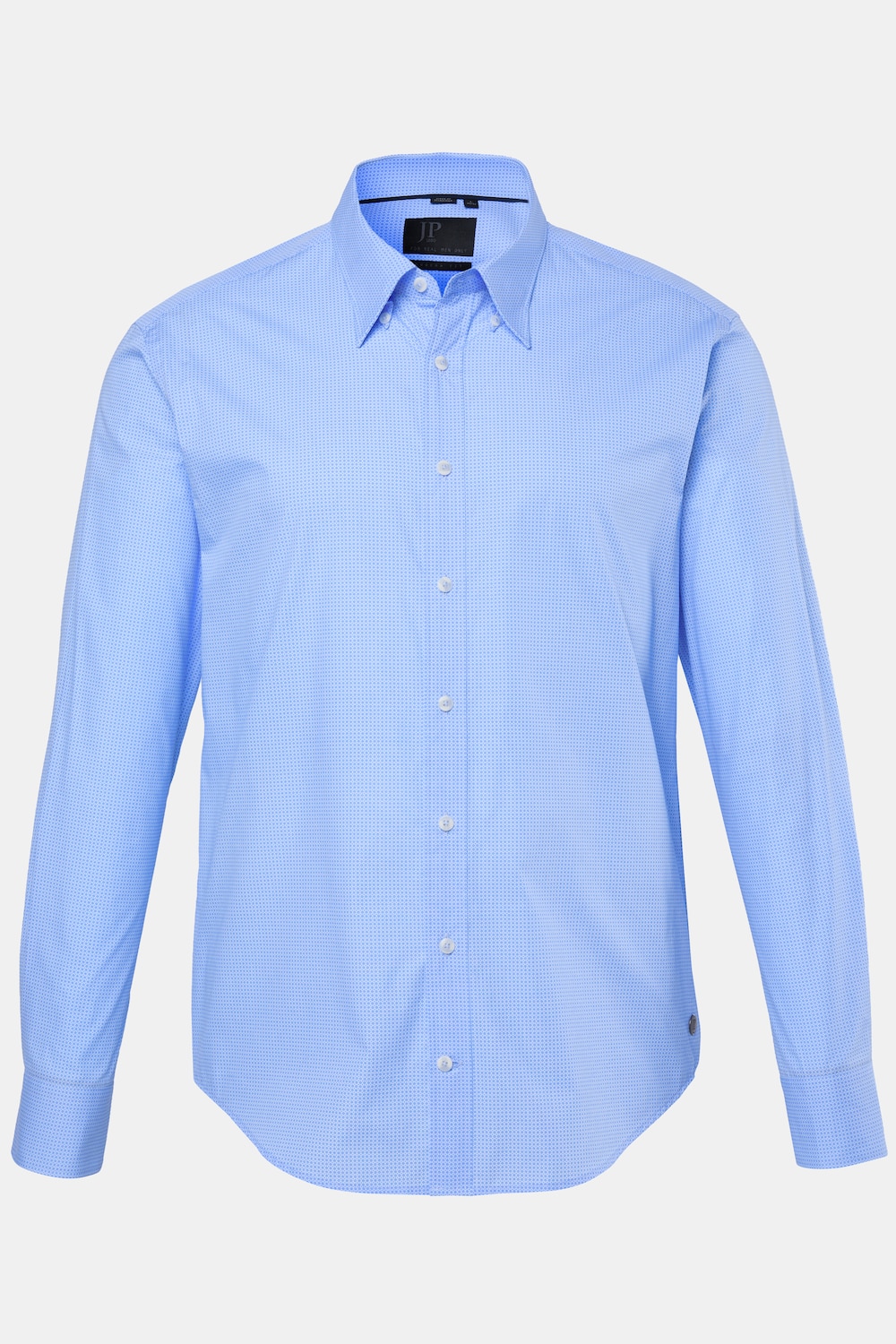 Chemise imprimé all-over, manches longues et col à pointes boutonnées (boutons invisibles), coupe Modern Fit - jusqu'au 8 XL