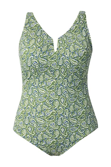 Plavky, rozparek u V-výstřihu, měkké košíčky